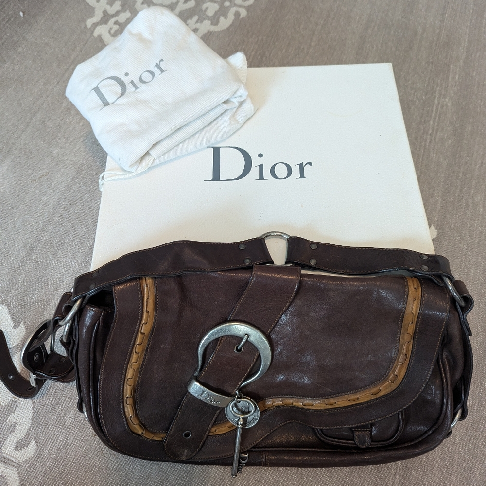 Christian Dior Saddle Bag with box and dust bag